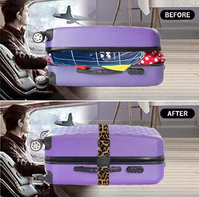 Luggage Straps for Suitcases Travel Belt Accessories, Cute Suitcase Strap - Image 4