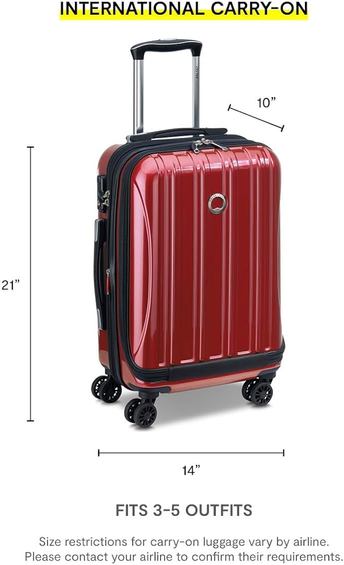 Delsey Luggage Helium Aero, International Carry On Luggage, Front Pocket Hard - Image 9