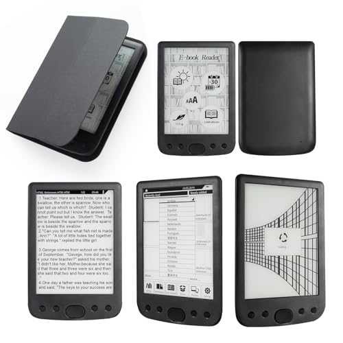 6 Inch E Reader Digital Reader Electronic Book Reader with 800x600 High Resolution Screen Multifunctional Navigation Buttons for PDF EPUB TXT DOC FB2 MOBI (8G / 8G)