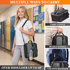 Insulated Lunch Bag for Men Women Kids (Heather Gray / One Size)