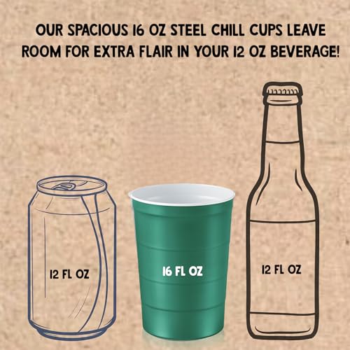 16 oz. Durable & Reusable Party Cups (Green / 180 Count)