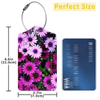2 Pack Luggage Tags for Suitcases (Flowers)