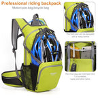 Small Hiking Daypack 15L for Running Cycling (Lime)