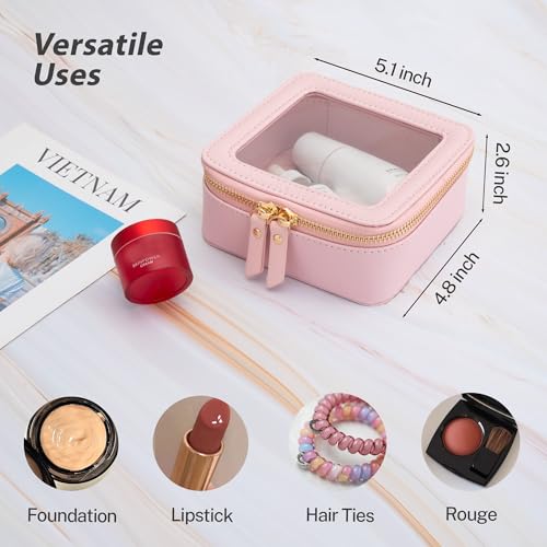 Small Clear Makeup Bag (Pink / Mini Trend)