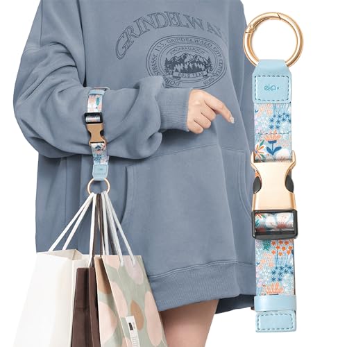 Travel Carry Strap with Ring Hooks and Buckle (Aquatic Orchid)