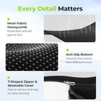 Ergonomic Donut Pillow Seat Cushion for Hemorrhoid & Tailbone Pain Relief