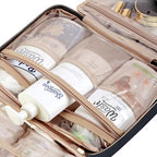 Travel Toiletry Bag for women (Large / Black)