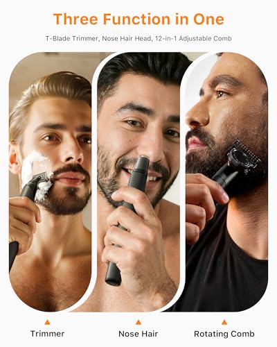 2026 Upgraded] Beard & Nose Hair Trimmer Kit