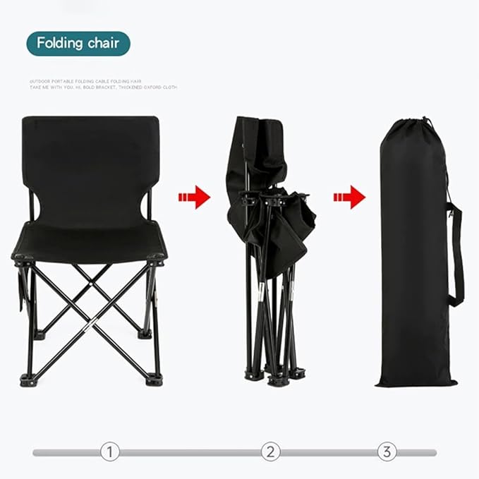 Folding Camping Chair for Small Man, Portable Outdoor Backpacking Chair for - Image 5