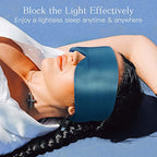 100% Natural Silk Eye Mask for Women Men (Vivid Blue)