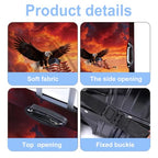 Luggage Cover Washable Suitcase Protector Anti (Eagle / XL(fits 32-34Inch suitcase))