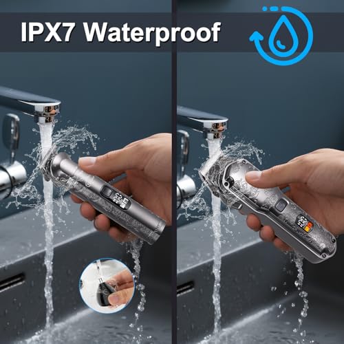 Professional Hair Clippers for Men Beard Trimmer Clippers Set Waterproof T (Grey)