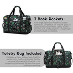 Duffel with Utility Pouch (Floral & Foliage)