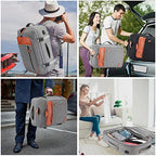 22" Expandable Carry On Travel Backpack With 4 Packing Cubes (Grey / 22 inches)