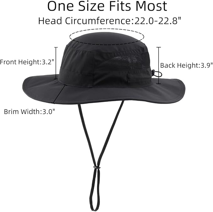 Connectyle Women's UPF 50+ Sun Hat UV Protection Wide Brim Bucket Hat Summer - Image 3