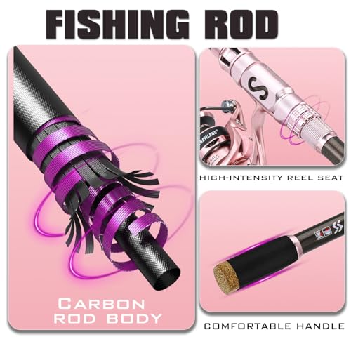 Telescopic Fishing Rod and Reel Combo (1 Pack / 2.7 m)