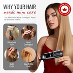 Mini 2 Original Cordless Split End Hair Trimmer for Dry (Black / Rechargeable Battery)