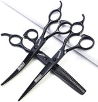 SHARONDS 7 Inch Stainless Steel Professional Barber Scissors Hair Thinning Scissors Hairdresser or Home Hairdresser Variant/Hybrid Scissors (7 inch-3pc)