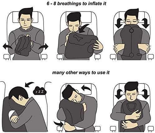 Inflatable Travel Air Pillow for Sleeping to Avoid Neck and Shoulder Pain - Image 6
