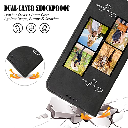 Custom Flip Phone Case for Apple iPhone 17 (Black-D)
