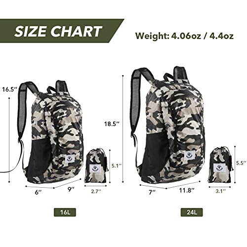 Hiking Daypack (Army Green / 16L)