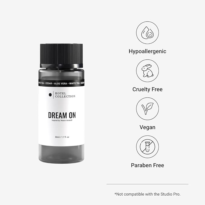 Hotel Collection Diffuser Oil - Dream On - Aromatherapy Essential Fragrance Oil - Bright White Tea, Sweet Vanilla, & Earthy Cedar - 50ML 1.7 Fl oz