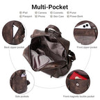 PU Leather Small Backpack Purse for Women Ladies Dark Brown (Dark Brown)