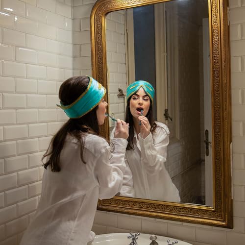 Breakfast at Drowsy Silk Sleep Mask (Breakfast Turquoise / 1 Count (Pack of 1))