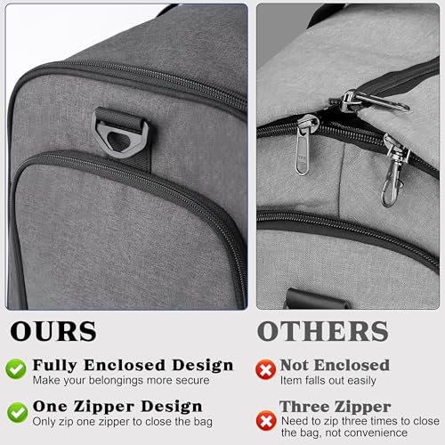 2 in 1 Garment Duffle Bags for Travel Mens Carry (Laptop Compartment)