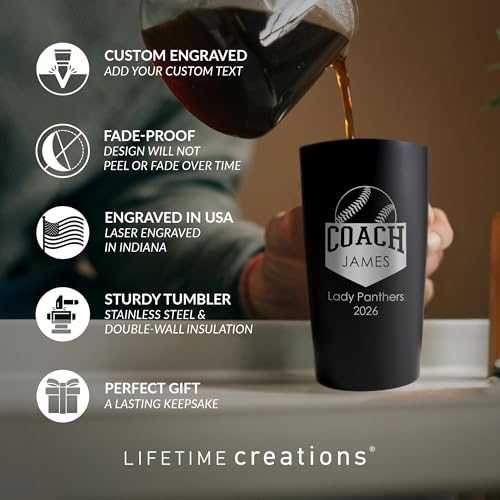 Softball Coach Gifts (Softball / Black)