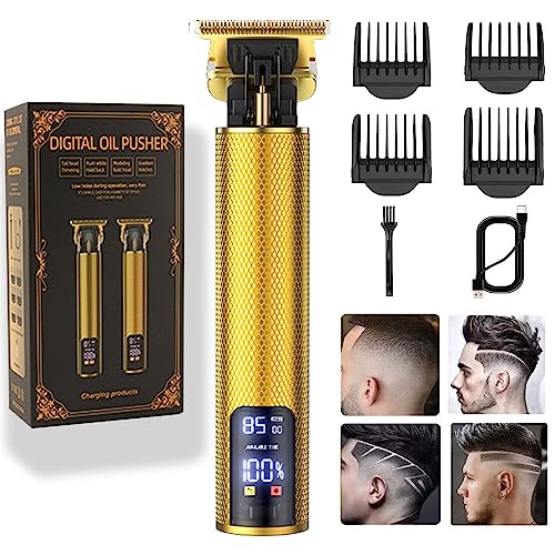 for Mens Cordless 𝐇𝐚𝐢𝐫 𝐓𝐫𝐢𝐦𝐦𝐞𝐫 T (Gold)