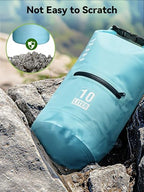 Waterproof Dry Bag Backpack with Zippered Pocket (Blue / 10L)