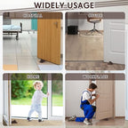 8 Pcs Jumbo Door Stoppers Heavy Duty Rubber Doorstop (Coffee)