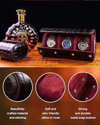 3 Watch Travel Case (Black / 3 Slot)
