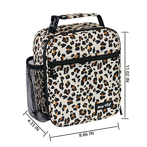 Insulated Lunch Bag Women (Leopard Print)