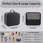 Makeup Bag with Led Mirror, Travel Makeup Organizer with 3 Color Setting & 10X - Image 2