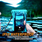 Waterproof Phone Pouch w (Black)