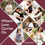 PureHug Baby Carrier (Cotton-Black / Regular Fit (25"-50" Waist))