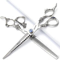 Professional Japanese Hairdressing Scissors - Slim Design, 7 Inch, 2 Pieces (Men & Women)