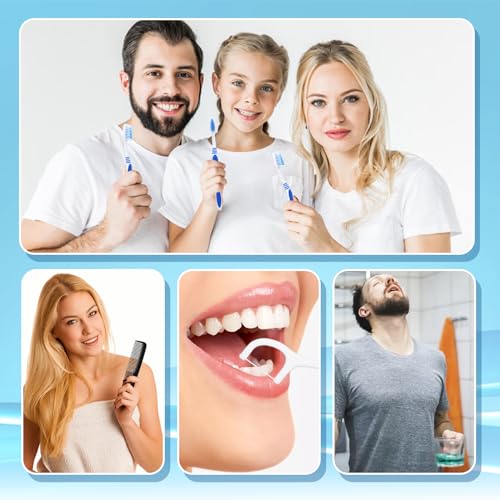 3 Set Travel Toothbrush Kit Bulk (1 Count (Pack of 3))