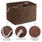 Organization and Storage for Organizing (Brown / 3PCS/Extra Jumbo - 20.5Lx15.7Wx13.8H)
