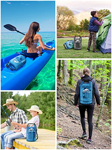 Dry Bag Waterproof Backpack with Phone Case (Blue / 30L)