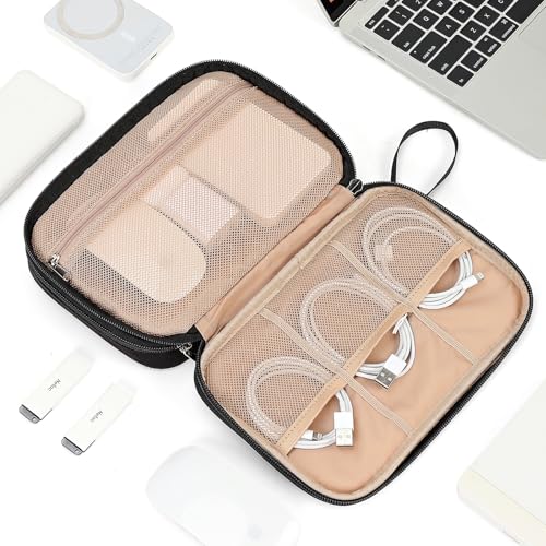 Electronics Travel Organizer Cord Case (Large / Black)