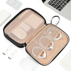 Electronics Travel Organizer Cord Case (Large / Black)