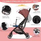 Superb Lightweight Travel Stroller (Brown)
