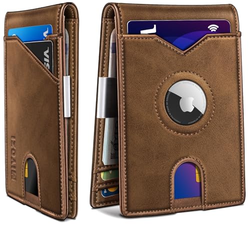 Airtag Wallet for Men (Red Brick132)