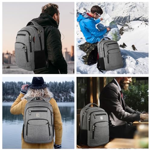17 Inch Laptop Backpack (Travel Backpacks / 17 Inch / Grey)