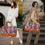 Weekender Bag for Women (Large / 8-Purple Leaf)