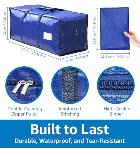 6 Pack Large Moving Bags Heavy Duty