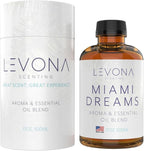 Levona Scent Essential Oils for Diffusers for Home: Miami Dreams Hotel & Home Luxury Scents Fragrance Oil - Aroma Oil with Notes of Bergamot Oil & Pine Essential Oil -500 Ml Scented Oils for Diffuser